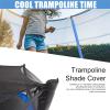 BLGVGKLPNT Trampoline Sun Shade Cover, 14 ft/4.28 m, 6 Poles view 2