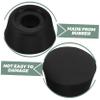 10-Piece Universal Black Rubber Protective Caps for Pool Cues view 3