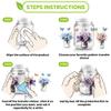 arricraft 10-Piece PVC Transfer Sticker Set with Colorful Flower Vase Designs, UV-Waterproof view 4
