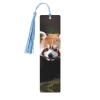 Wooden Bookmark with Red Panda Design and Tassel view 1