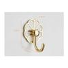 Wall-Mounted Metal Hook, 1-Pack, No-Drill, Silver view 2