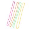 LRXIYODE Neon Bead Necklaces, 6-Piece Plastic Set for 1980s Parties view 1