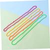LRXIYODE Neon Bead Necklaces, 6-Piece Plastic Set for 1980s Parties view 2