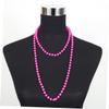 LRXIYODE Neon Bead Necklaces, 6-Piece Plastic Set for 1980s Parties view 4