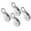 Veemoon 4-Piece Stainless Steel Single-Wheel Swivel Lifting Pulleys for Wire Rope view 1