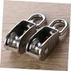 Veemoon 4-Piece Stainless Steel Single-Wheel Swivel Lifting Pulleys for Wire Rope view 2
