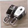 Veemoon 4-Piece Stainless Steel Single-Wheel Swivel Lifting Pulleys for Wire Rope view 3