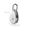 Veemoon 4-Piece Stainless Steel Single-Wheel Swivel Lifting Pulleys for Wire Rope view 4