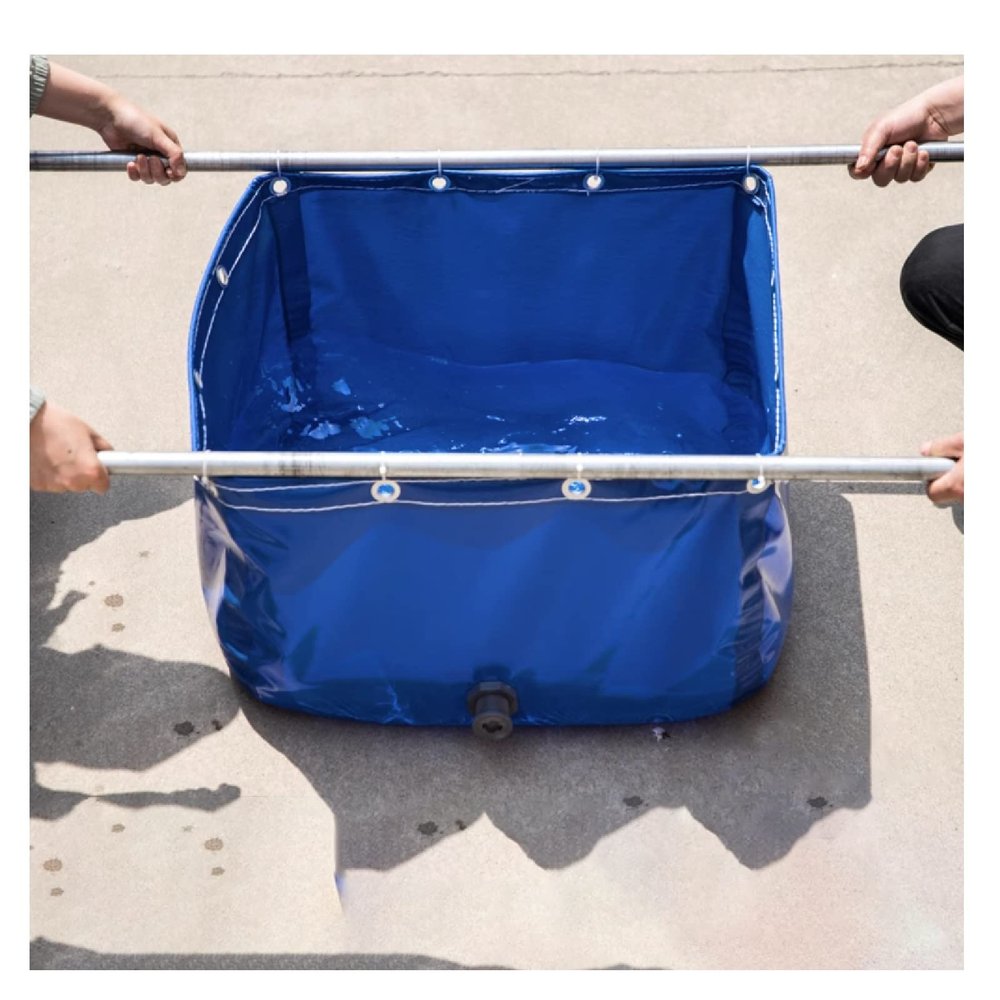 Foldable PVC-Canvas Pond Liner, 0.5 mm, 600 g/m², for Fish, Koi & Turtles