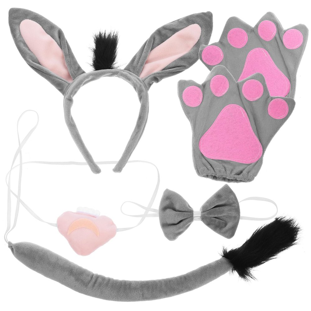 BESTYASH 1-Set Fabric Donkey Ear Headband for Masquerades and Performances