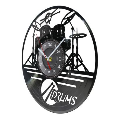 Generic Drum Wall Clock – Percussion-Style Room Clock, Alarm Gift Clock