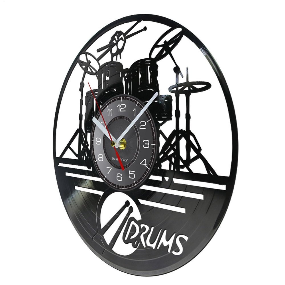 Generic Drum Wall Clock – Percussion-Style Room Clock, Alarm Gift Clock