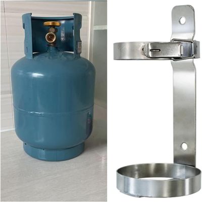 KJoBDwz Gas Cylinder Holder, Lightweight Metal Wall-Mounted Rack, 4.5/5.5/5.7 in. Inner Diameter