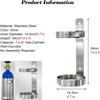 KJoBDwz Gas Cylinder Holder, Lightweight Metal Wall-Mounted Rack, 4.5/5.5/5.7 in. Inner Diameter view 2