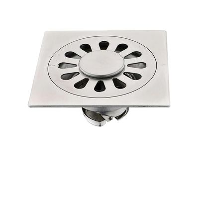 WANGSHAOWEI 4 x 4 in. 304 Stainless Steel Square Floor Drain