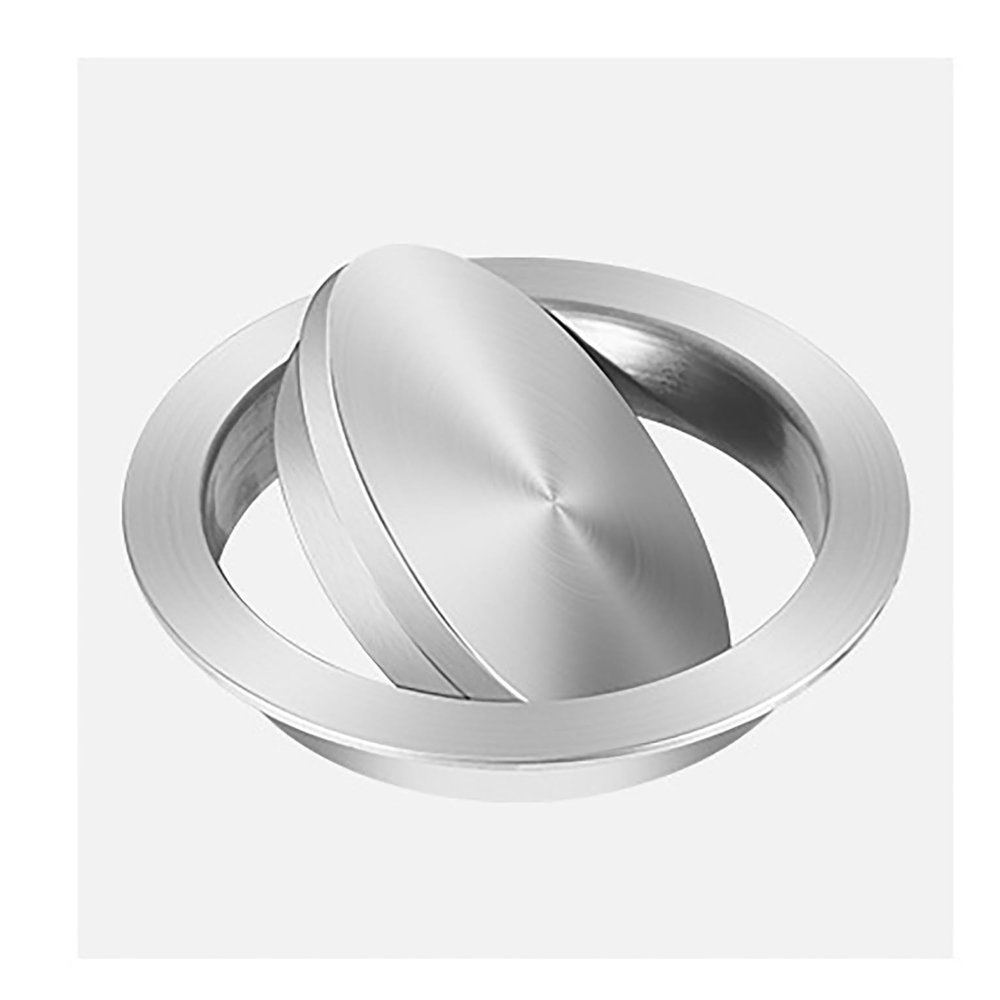 Round Drop-In Stainless Steel Countertop Trash Can Lid