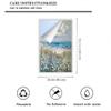 Abstract Daisy Window Film, Beach, Flower, Nature, Wildflower, Frosted Glass, Decorative Static Cling for Home, 90 x 140 cm view 2