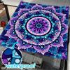 ENEN Waterproof Square Sun Shade Sail, 1.8 x 1.8 m, Meditation Mandala view 3