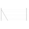 vidaXL Euro Fence with Concrete Base 10 x 0.8 m Galvanized Steel Silver view 1