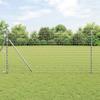 vidaXL Ground-Mounted Euro Fence 10 x 1.2 m Galvanized Steel Silver view 2