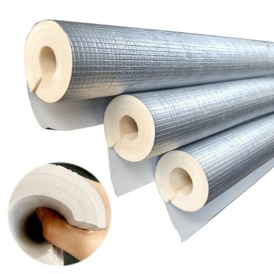 DUBTEDHOU Aluminum Foil Pipe Insulation, Frost Protection, 22–219 mm ID, 20/30 mm Thick, 1 m