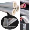 DUBTEDHOU Aluminum Foil Pipe Insulation, Frost Protection, 22–219 mm ID, 20/30 mm Thick, 1 m view 3