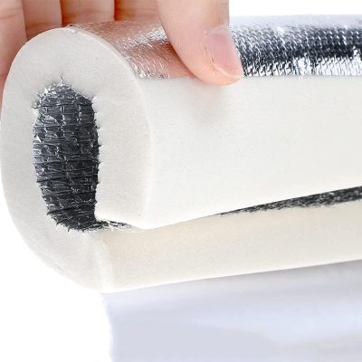 QCKNKMGG Foam Pipe Insulation with Aluminum Foil, 22–219 mm ID, 20/30 mm Thick
