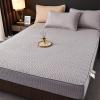 360° Zipper Mattress Cover, Polyester-Cotton, Removable, Light Blue, 140 x 190 + 5 cm view 3