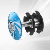 Sourcing Map 3.8 cm (1 1/4 in) OD Bicycle Headset Stem Cap, Aluminum Alloy, Star Nut, M6 Bolt, Blue view 3