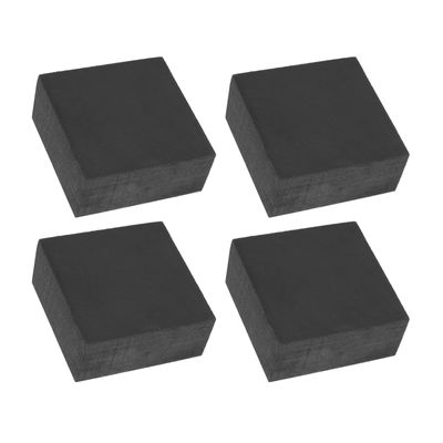 PATIKIL Rubber Anti-Vibration Pads, 4-Pack, 80 x 80 x 35 mm, Black