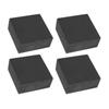 PATIKIL Rubber Anti-Vibration Pads, 4-Pack, 80 x 80 x 35 mm, Black view 1