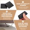 PATIKIL Rubber Anti-Vibration Pads, 4-Pack, 80 x 80 x 35 mm, Black view 3