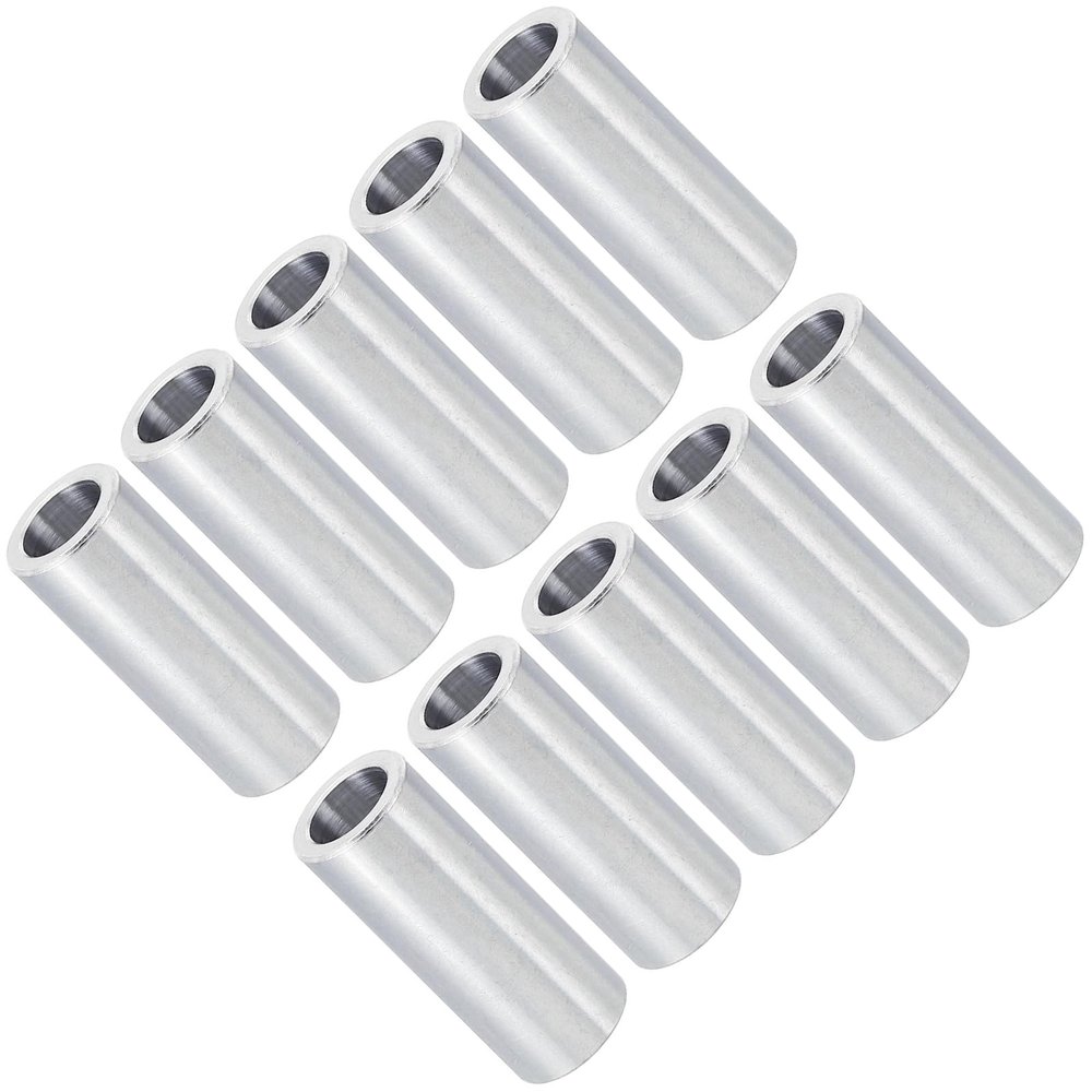 Unifizz M8 Aluminum Spacers, 8.2 mm ID x 12 mm OD x 30 mm L, 10-Pack