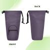Linqin Water Bottle Holder for Hiking and Walks, Navy Blue, One Size, Classic view 3