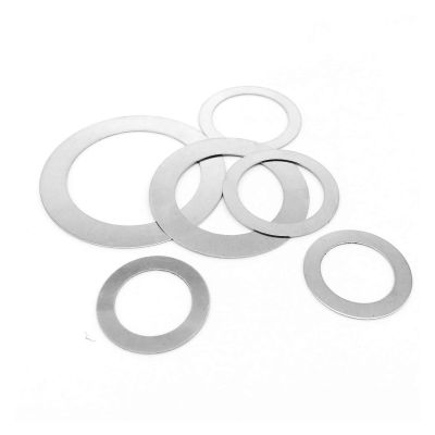 M2–M40 304/A2-70 Stainless Steel Precision Shim Flat Washers, M7 × 13 mm, 100 pcs, 0.1 mm Thick