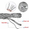 VXHCS Flexible Stainless Steel Cable Mesh, 10 cm/2 mm, 1 x 24 m view 3
