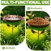 Standing Bird Bath, 30.5 cm, Metal Outdoor Bird Waterer view 3