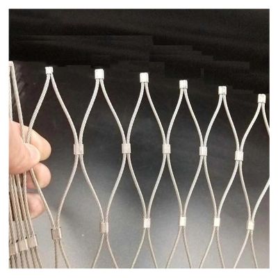 VXHCS 304 Stainless Steel Wire Rope Net, 5 cm/1.5 mm Flexible Cable Railing Safety Net, Balcony Fall Protection Net (1 x 2 m)