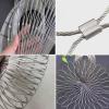 VXHCS 304 Stainless Steel Wire Rope Net, 5 cm/1.5 mm Flexible Cable Railing Safety Net, Balcony Fall Protection Net (1 x 2 m) view 4