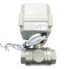 DN25 SS304 3-Way T-Port/L-Port Motorized Ball Valve, BSP/NPT, IP67, for Drinking Water, DC12V (CR703) view 4