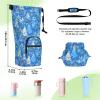linqin Chic Hyacinth Blue Flowerspristine Hypericum Lavender Insulated Water Bottle Holder view 2