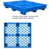 Plastic Logistics Pallets with Hollow-Grid Design, 1000 x 1200 mm view 3