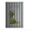 time4blinds Blackout Vertical Blind Complete Set - 150 x 260 cm - Graphite view 1