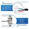 S-Type Load Cell, Compression Load Sensor, 5 kg–500 kg, High Interference Resistance (5 kg) view 4