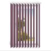 time4blinds Blackout Vertical Blinds Complete Set, 120 x 260 cm, Purple view 1