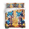 3D Wolf Reversible Duvet Cover Set, 200 x 200 cm, 3-Piece view 4