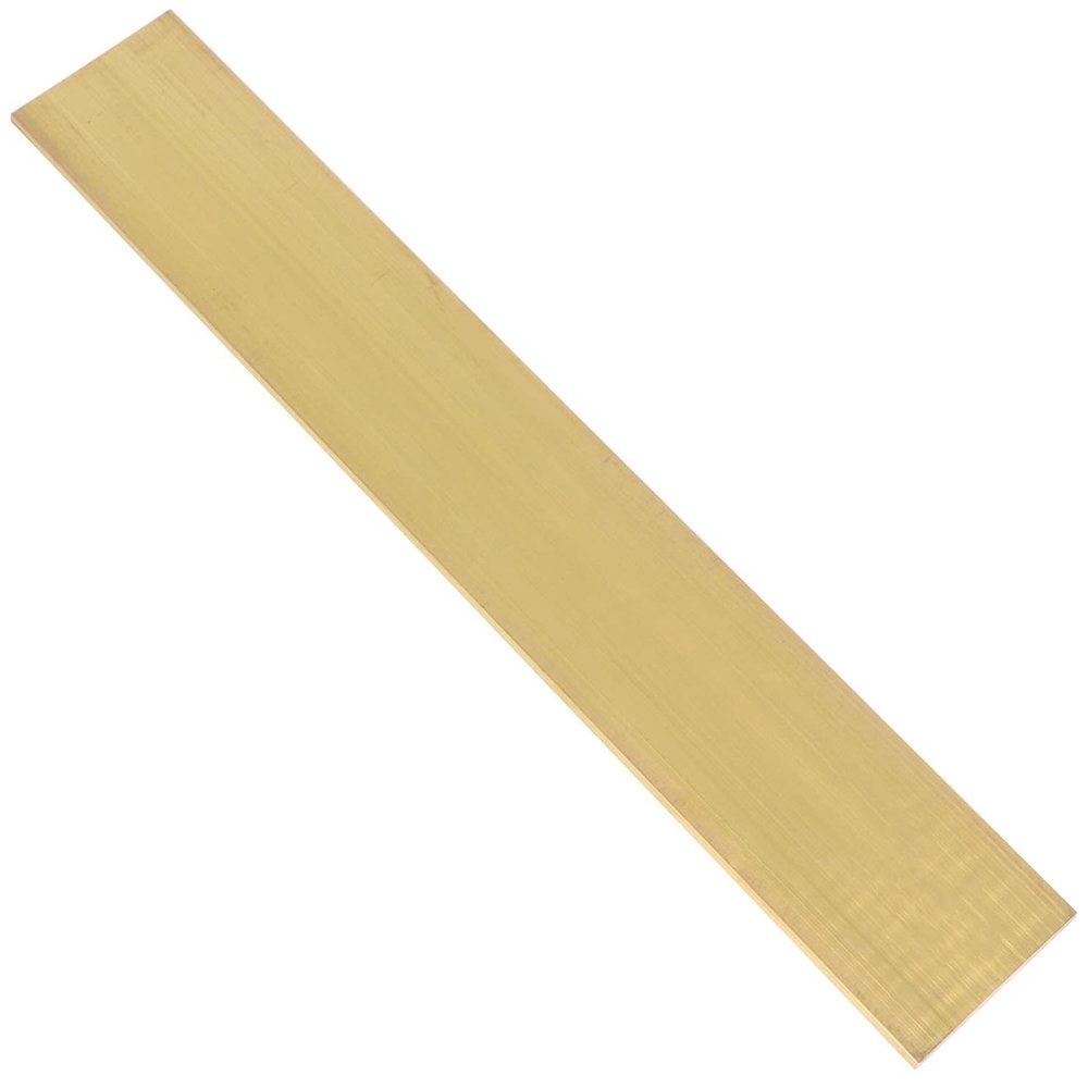 1-Piece Brass Flat Bar, 25 mm Thick, 100 mm Long, 25–100 mm Wide, Solid Metal Bar for Crafts and Hobbies (40 mm)