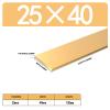 1-Piece Brass Flat Bar, 25 mm Thick, 100 mm Long, 25–100 mm Wide, Solid Metal Bar for Crafts and Hobbies (40 mm) view 2