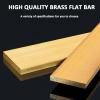 1-Piece Brass Flat Bar, 25 mm Thick, 100 mm Long, 25–100 mm Wide, Solid Metal Bar for Crafts and Hobbies (40 mm) view 3