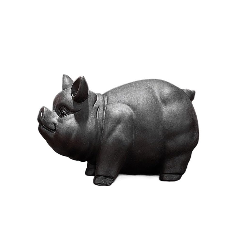 YCCHAH Purple Sand Tea Pet Statue, Kung Fu Tea Decoration